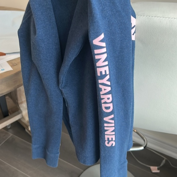 Vineyard Vines 1/4 Snap Button Blue Pink Pullover Size S - Picture 13 of 13